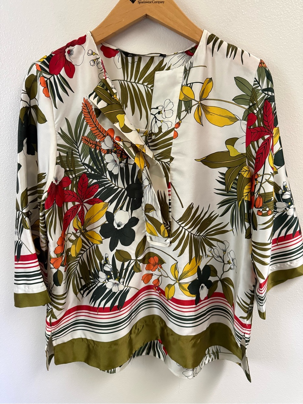 Zara Tropial Print Floral Tunic
